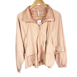 Free People Movement Namaslay Lightweight Jacket Size XS Brushed Apricot